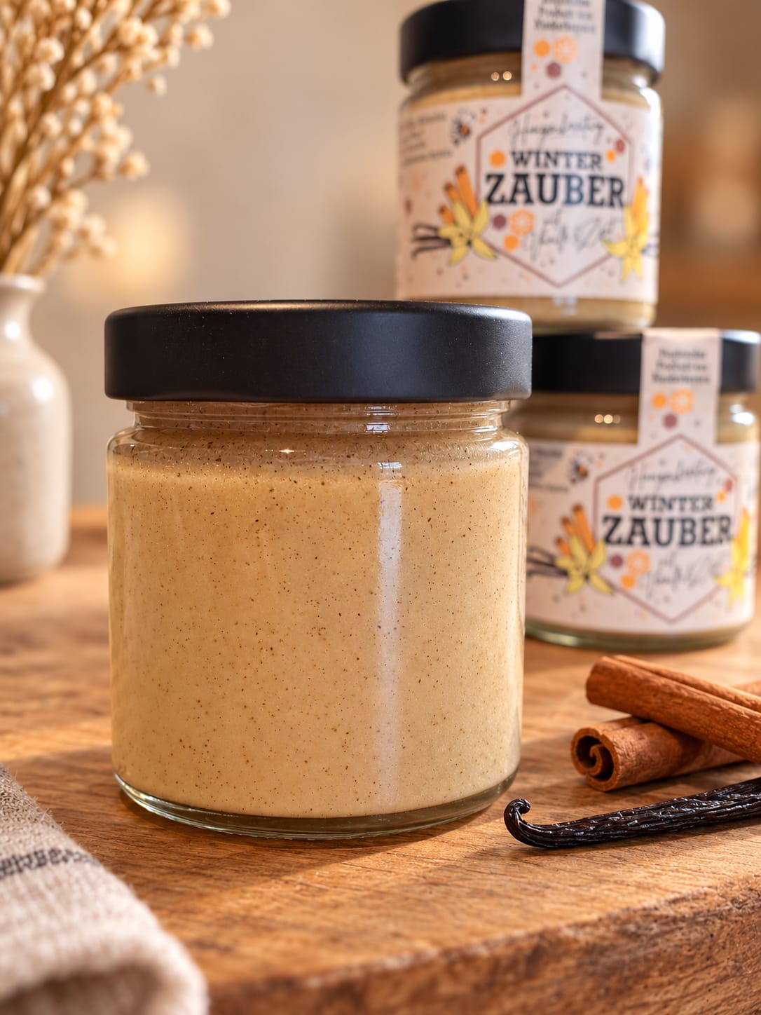 Winterzauber – Cremiger Blütenhonig mit Vanille & Zimt