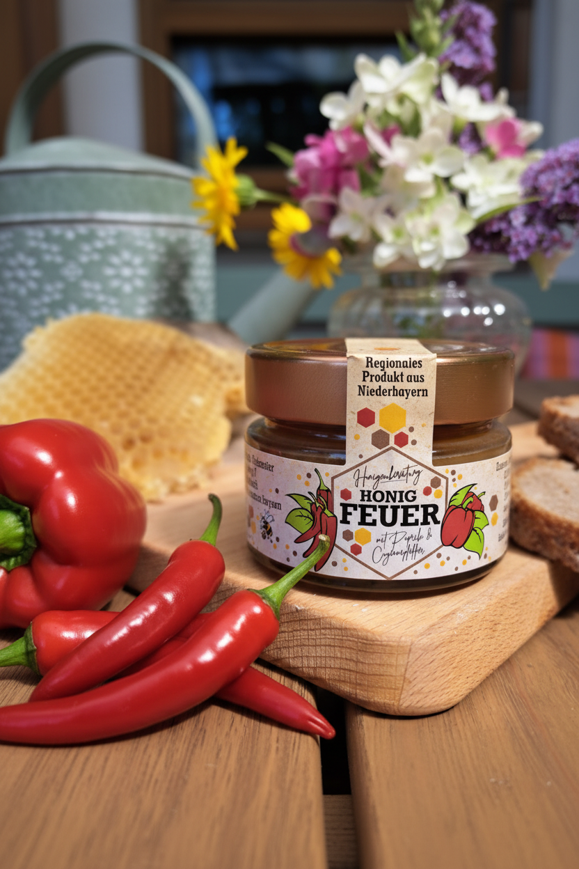 Honig-Feuer Foto 1